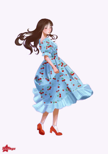 lirika matoshi&#39;s cherry dress (May 2022)